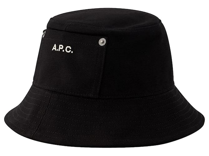 Apc Chapeau Seau Thais - A.P.C. - Coton - Noir  ref.1047278